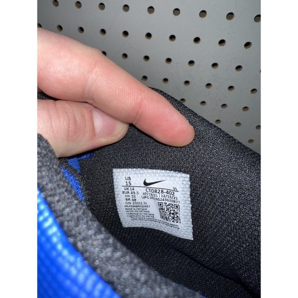 Nike Force Trout 7 Pro MCS Mens Molded Baseball Cleats Size 15 Royal Blue White - Picture 8 of 8